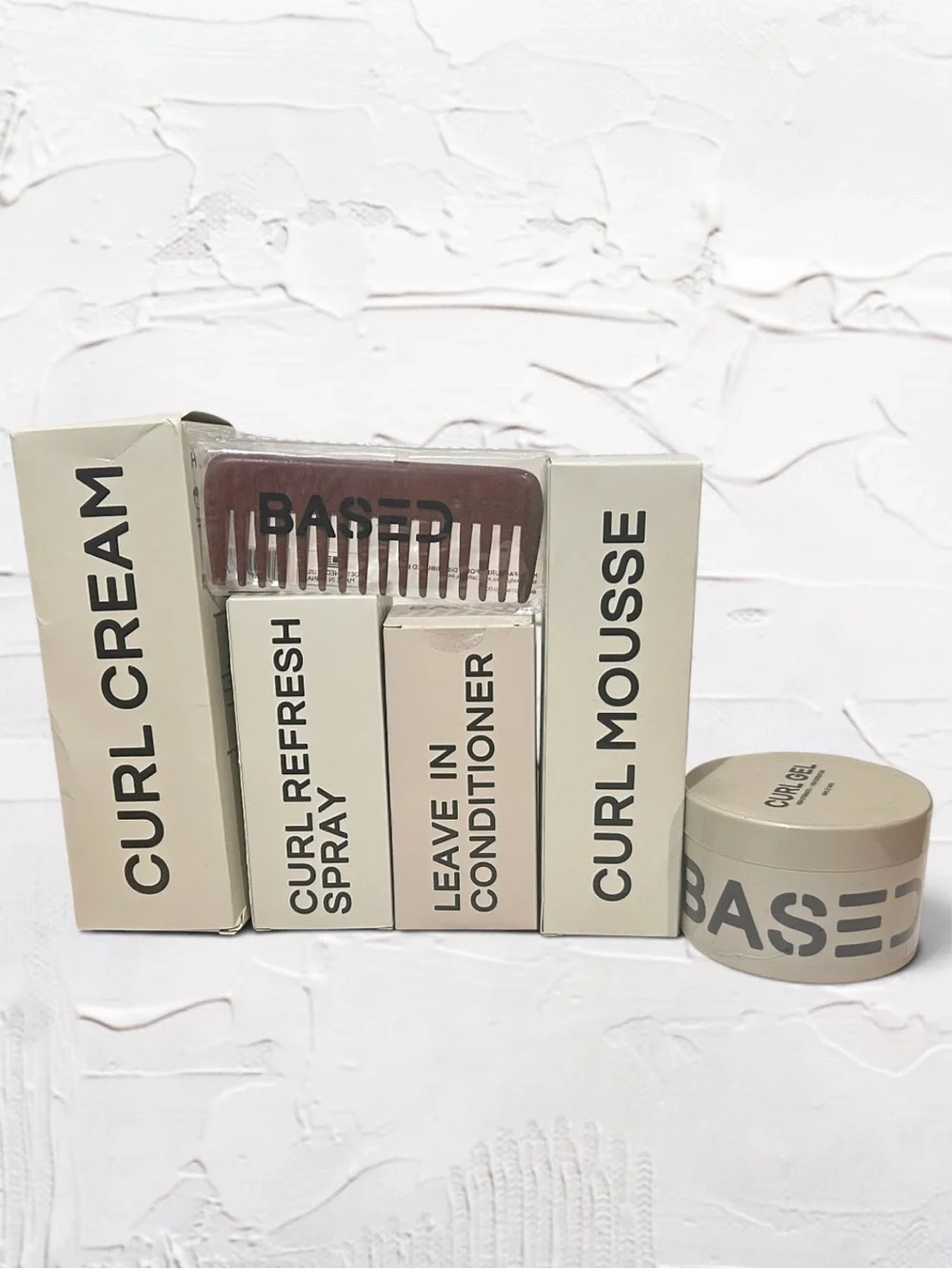 BASED BODYWORKS Complete Curly Kit + BONUS Wood Comb Brand New Factory Sealed